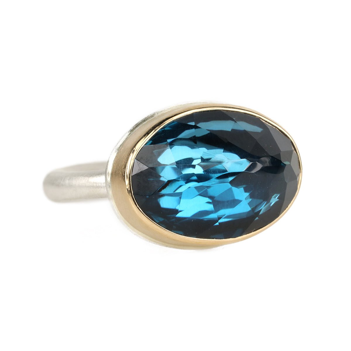 Jamie Joseph East-West London Blue Topaz Ring