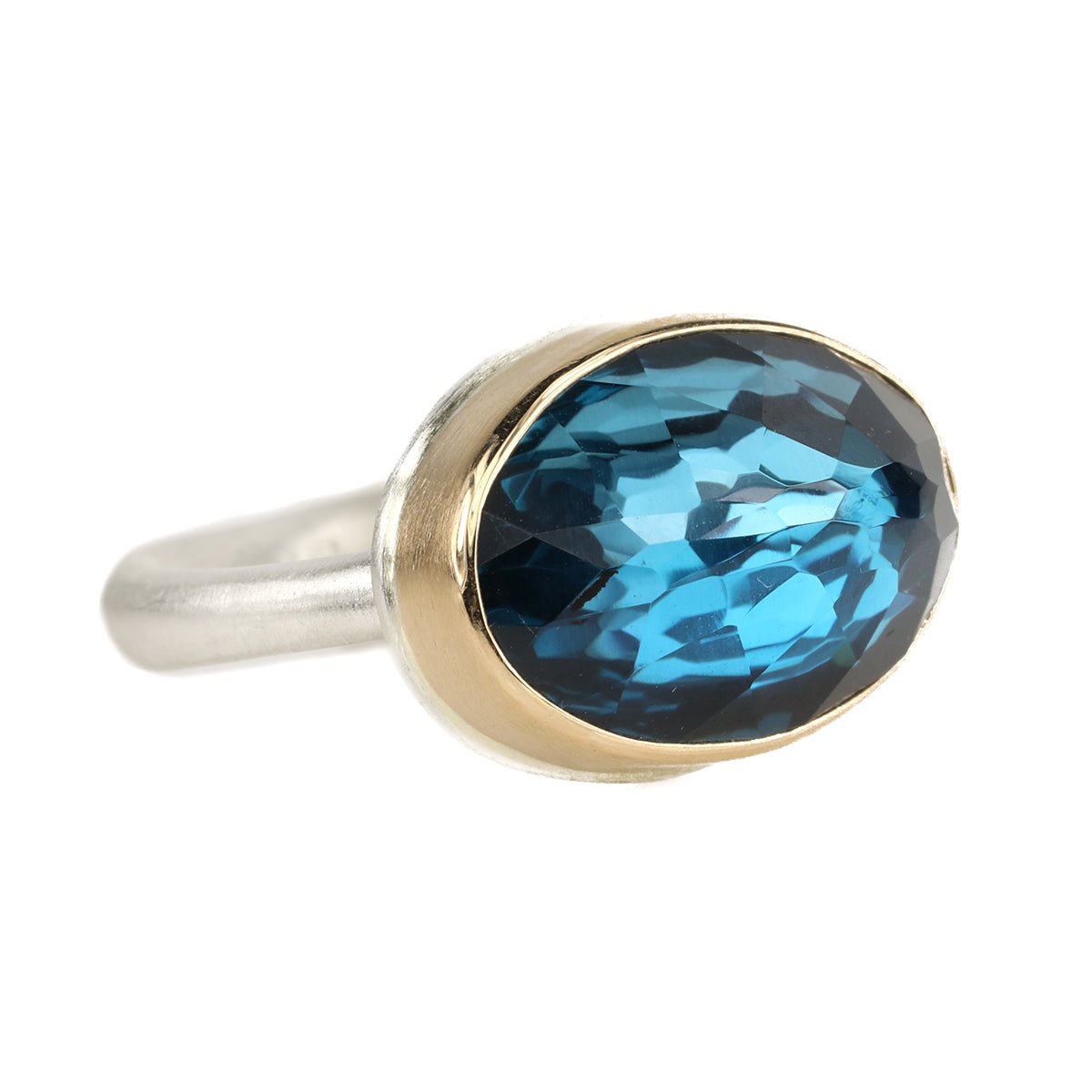 Jamie Joseph East-West London Blue Topaz Ring