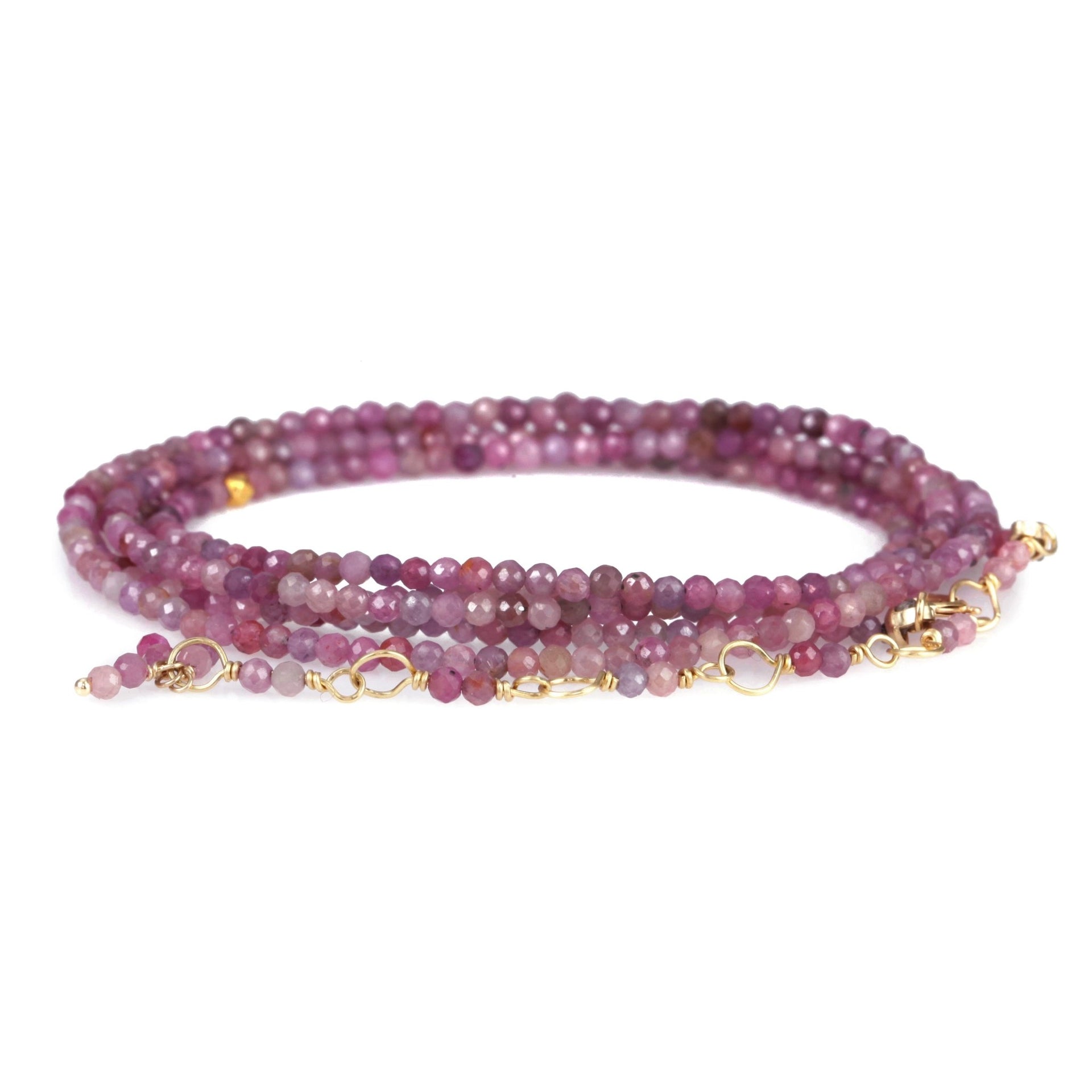 Multi Pink Beads Bracelet