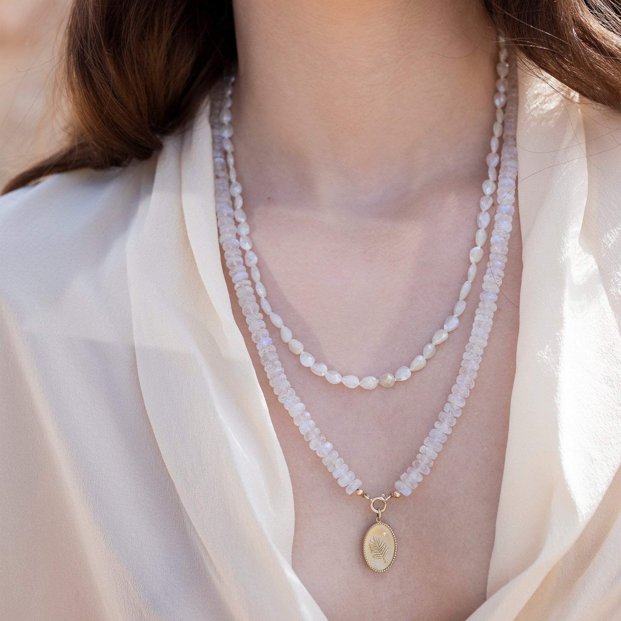 Zahava Faceted Silverite Nugget Necklace