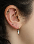 Flying Wing Earring with Diamonds - Peridot Fine Jewelry - Celine Daoust