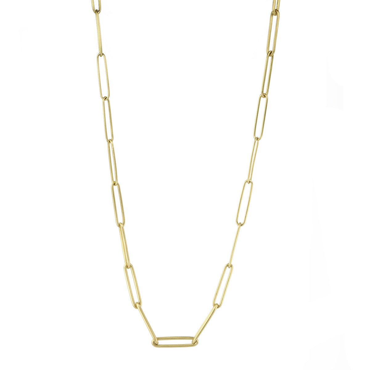 Kothari Gold Graduated Paperclip Chain