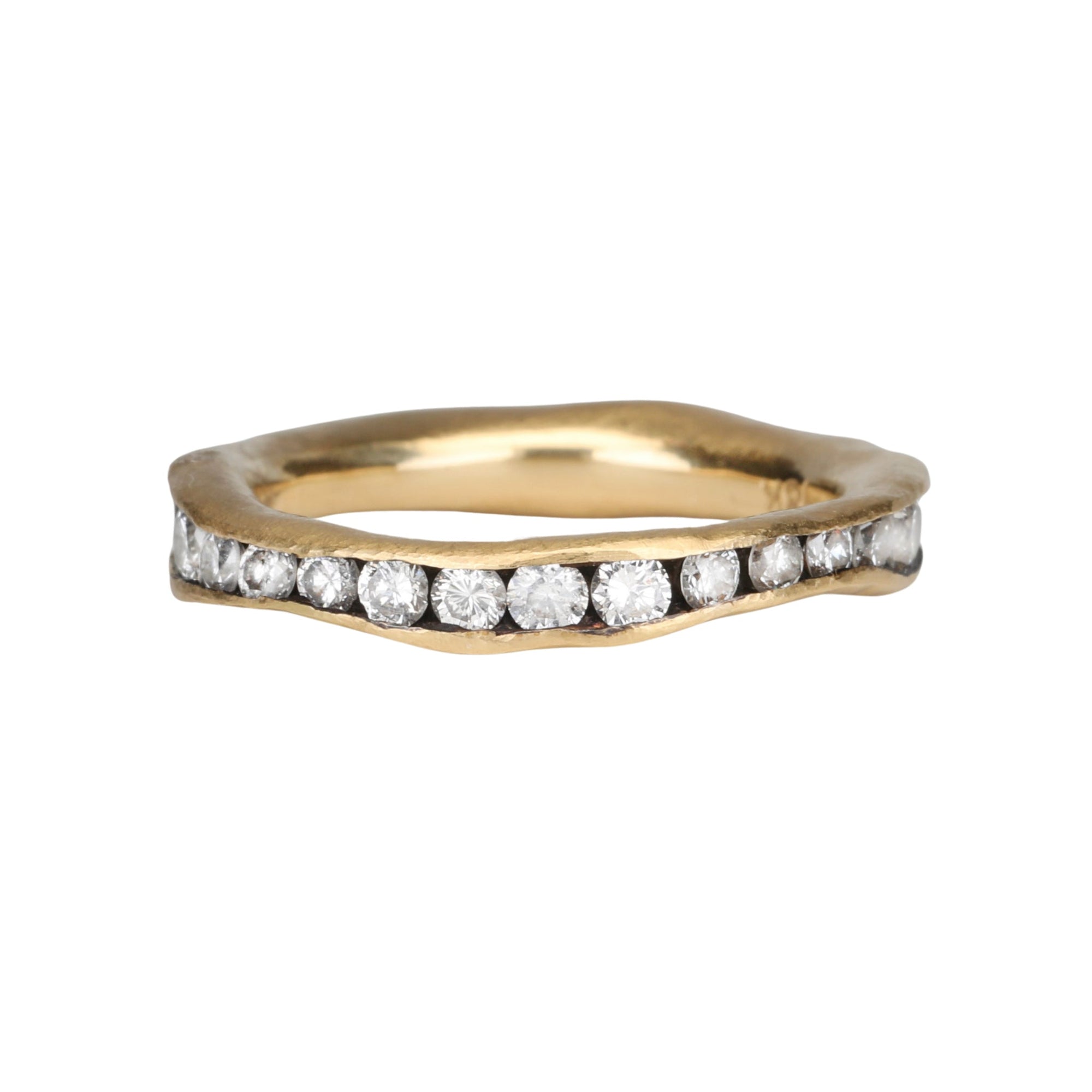 Gold Irregular Channel Set Diamond Ring - 1.55 tcw - Peridot Fine Jewelry - TAP by Todd Pownell