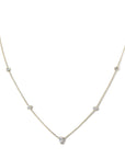 Gold Large Pear-Shaped Diamond Bezel Chain - Peridot Fine Jewelry - Zahava