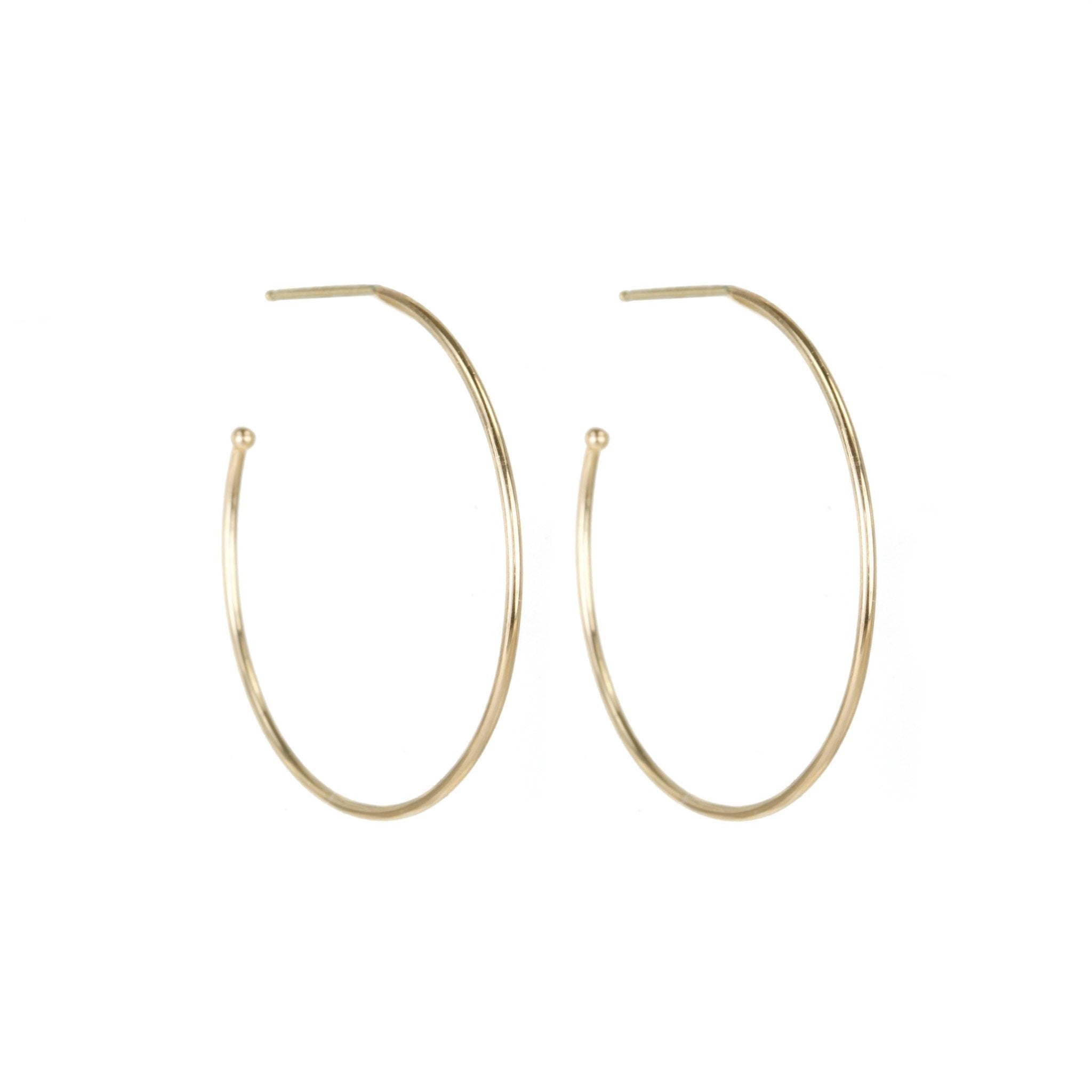 Gold Medium Hoop Earrings