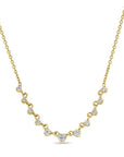 Gold Necklace with Graduated Diamonds - Peridot Fine Jewelry - Zoe Chicco