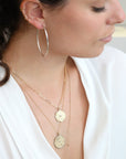 Zahava Gold Octagon "Bliss" Pendant with Marquise Diamond