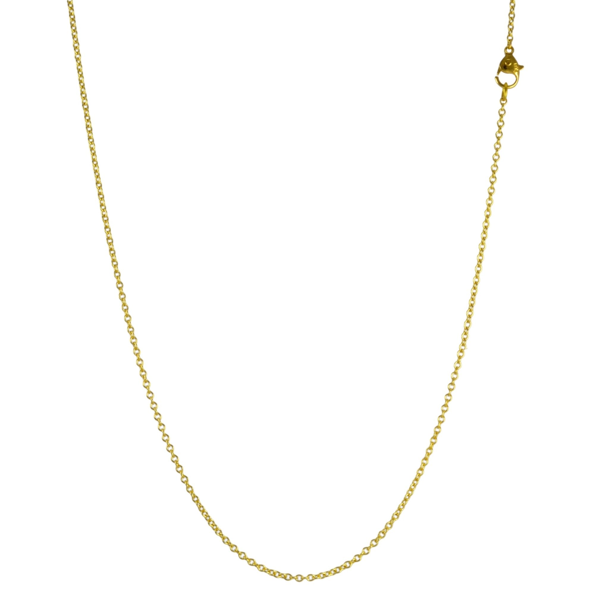 Caroline Ellen Gold Thin Cable Chain in 16&quot;