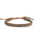 Gold Vermeil & Ruthenium Woven Bracelet - Peridot Fine Jewelry - Marie Laure Chamorel