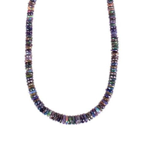 Zahava Graduated Midnight Opal Beaded Necklace