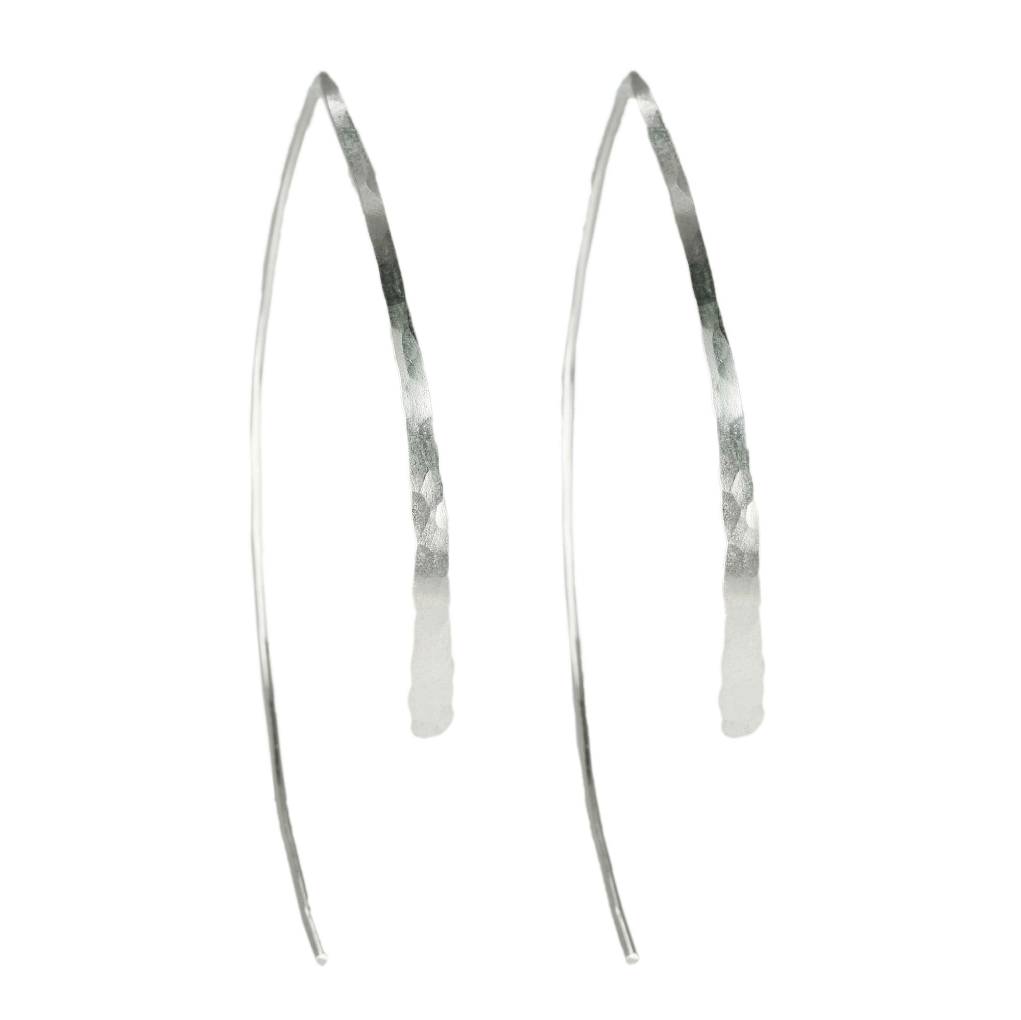 Large Sterling Silver &quot;Wishbone&quot; Earrings