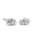 Marquise Shaped Prong - Set Diamond Stud Mount - Peridot Fine Jewelry - ILA