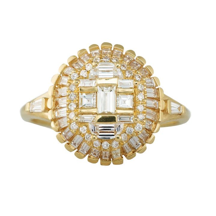 Artemer ORDER ONLY: 18K Gold Multi-Shape Diamond &quot;Lions Mane&quot; Ring