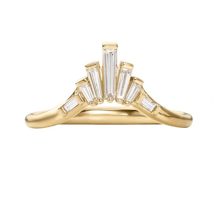 Artemer ORDER ONLY: Tapered Baguette Diamond &quot;Nesting&quot; Curved Ring