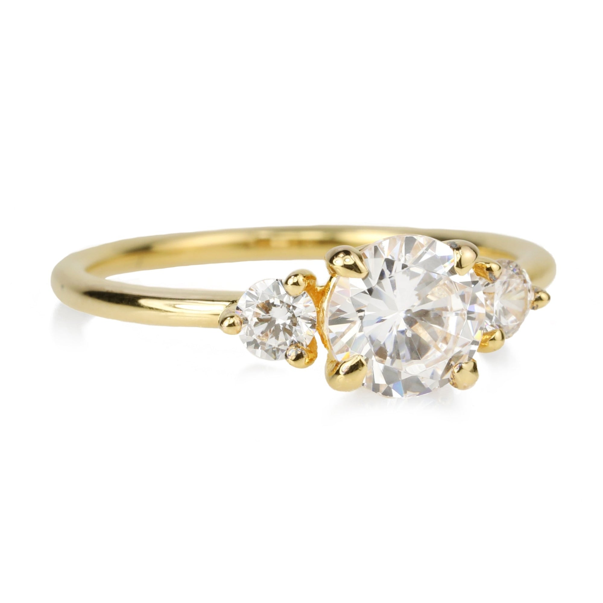 18K Yellow Gold Round