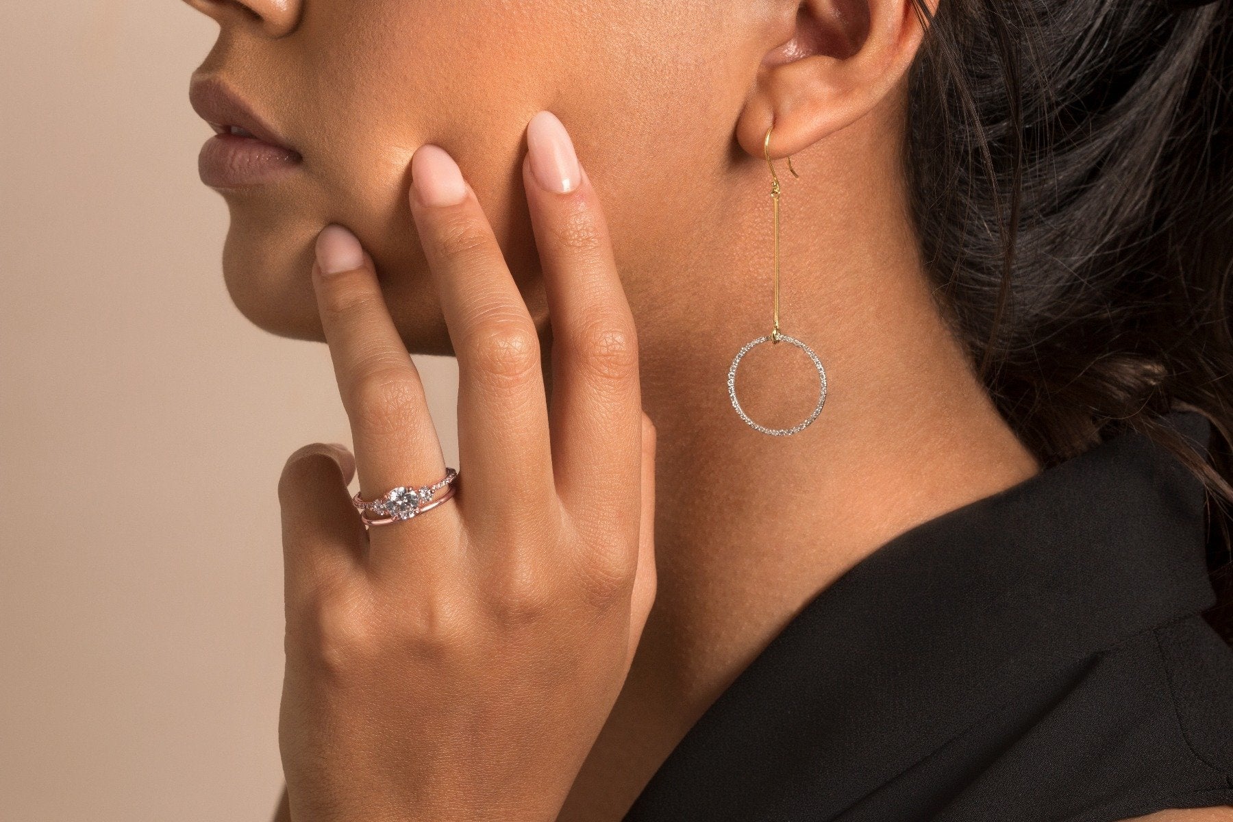 18K Rose Gold Round