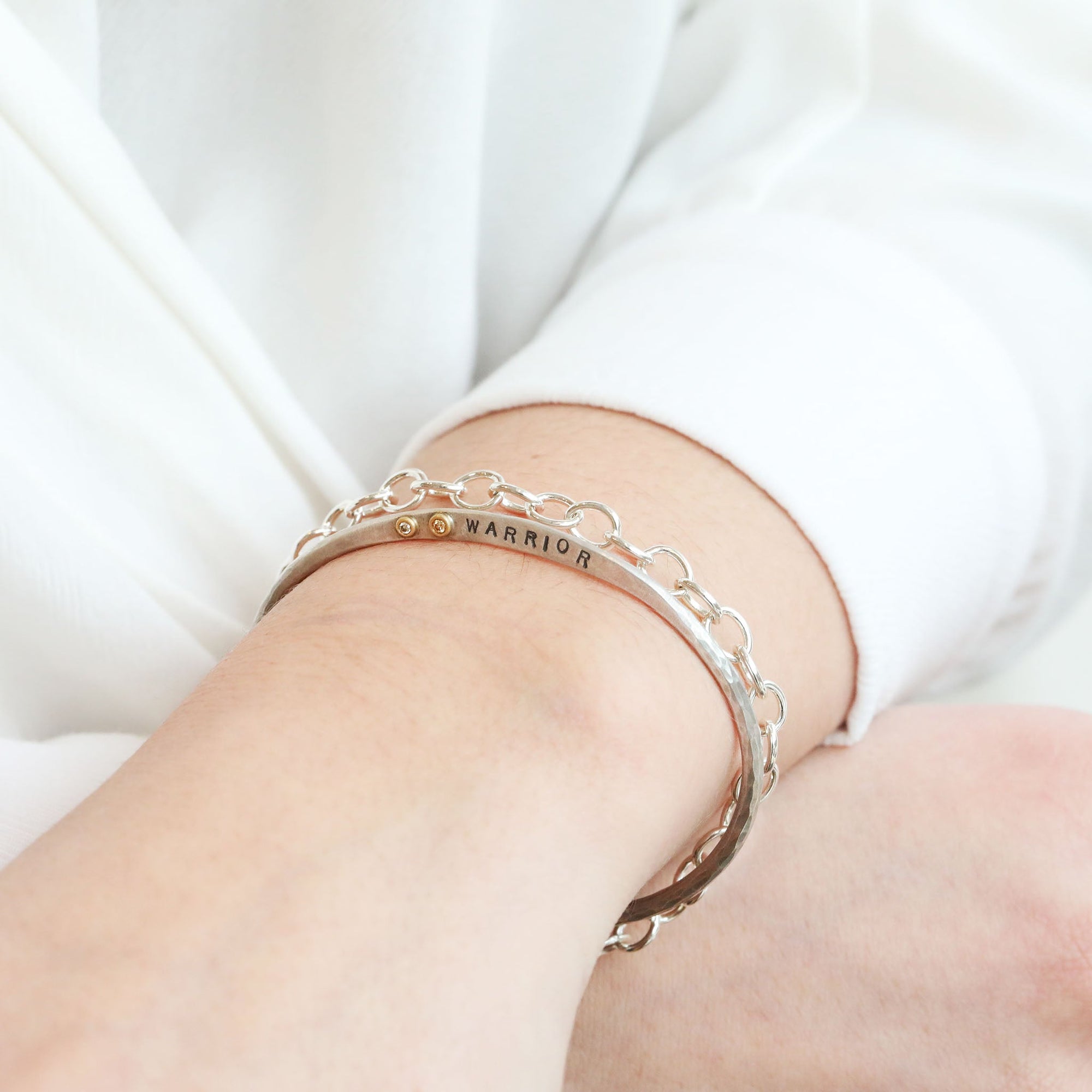 Sterling Silver Oval Link Chain Bracelet - Peridot Fine Jewelry - Johanna Brierley