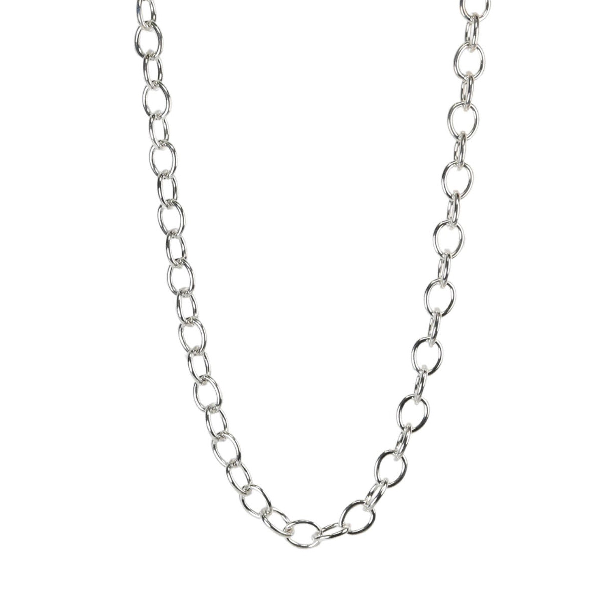 Sterling Silver Oval Link Chain - Peridot Fine Jewelry - Johanna Brierley