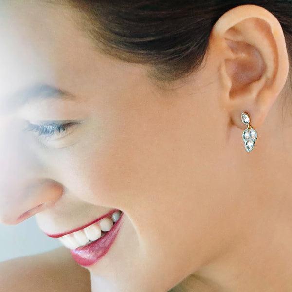 Inverted Marquise Diamond Earrings