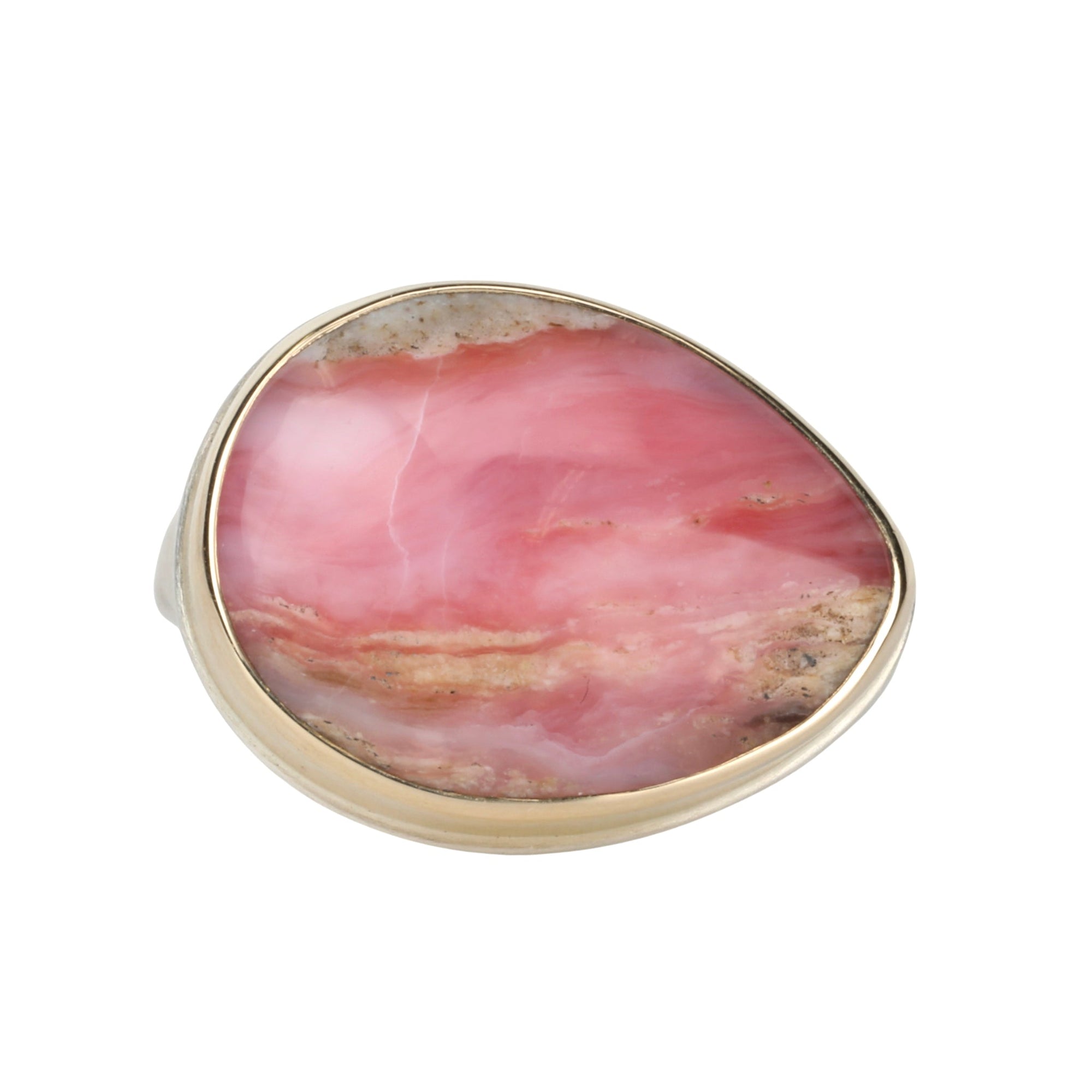 Teardrop Shaped Pink Peruvian Opal - Peridot Fine Jewelry - Jamie Joseph