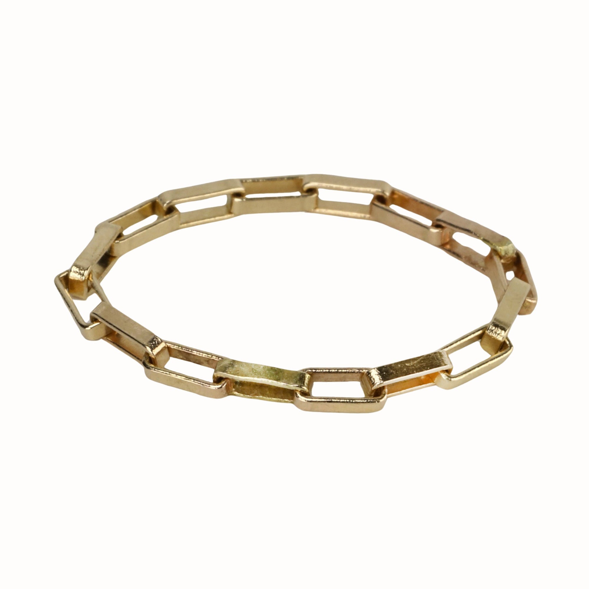 &quot;The Ali&quot; 14K Gold Box Chain Ring - Peridot Fine Jewelry - Sarah Macfadden