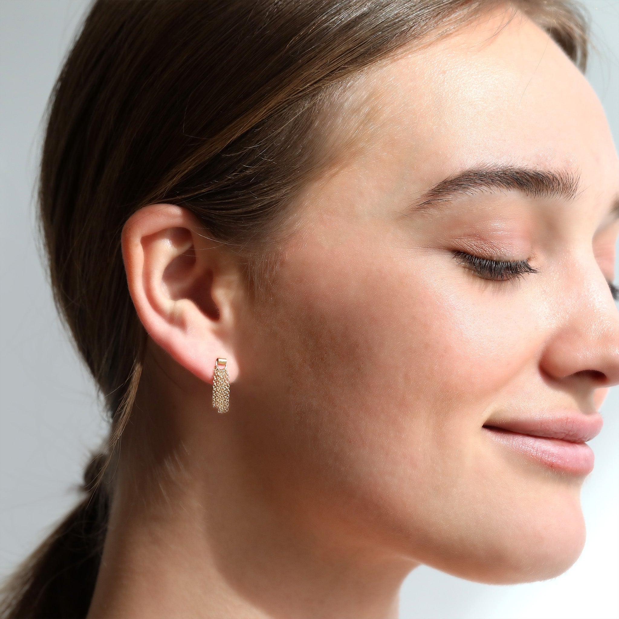 &quot;The Tassle&quot; 14 Karat Yellow Gold Tassel Earrings - Peridot Fine Jewelry - Sarah Macfadden