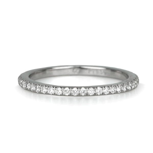 Mark Patterson Thin Platinum and Diamond Eternity Band