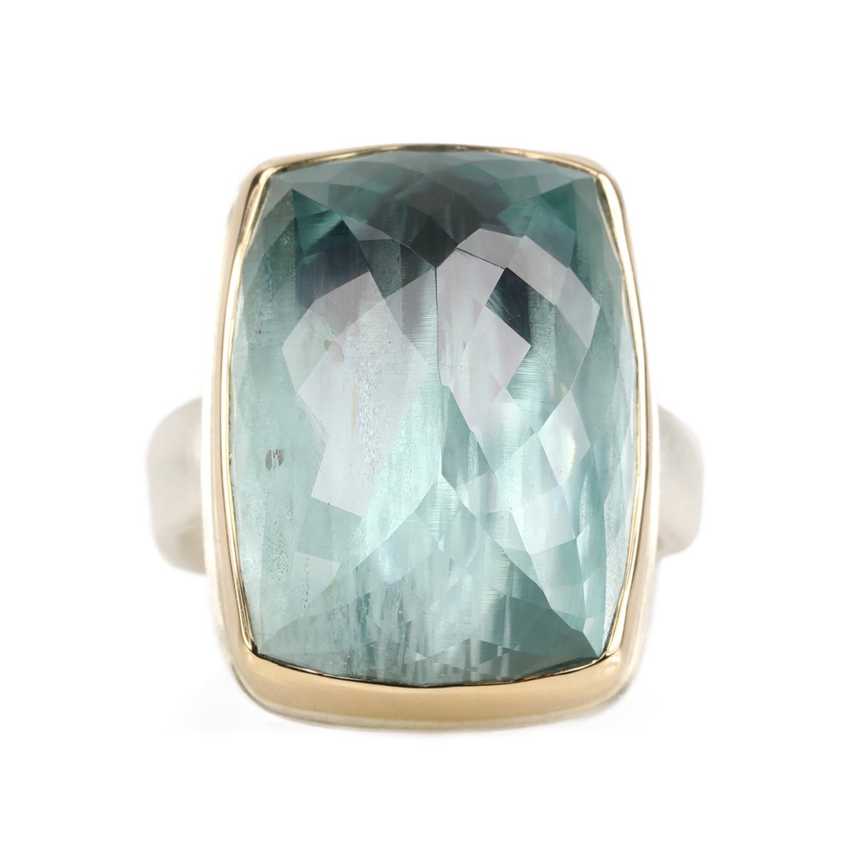 Jamie Joseph Vertical Rectangular Inverted Aquamarine Ring