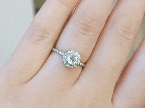 White Gold and Rose-Cut Diamond Ring